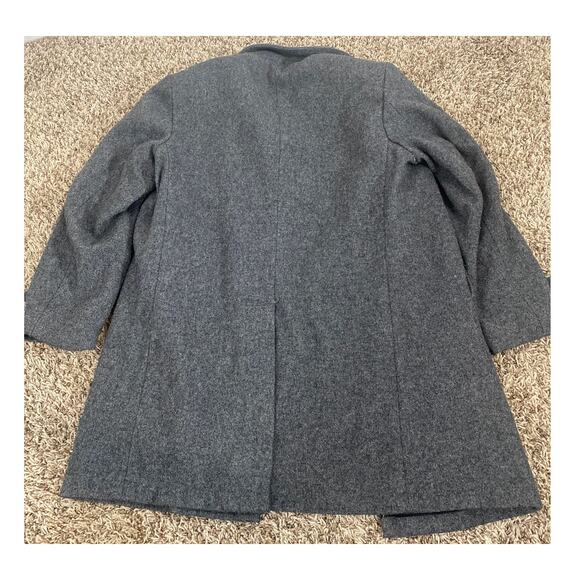 Stafford Vintage Men Size 40 Regular Wool Blend Overcoat Gray - Picture 8 of 9